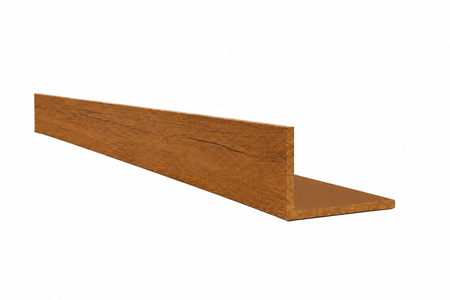 Hliníkový uholník 120x50x5 R0,5 - imitácia dreva