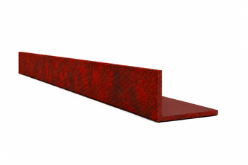 Hliníkový uholník 100x100x4 R0,5 - imitácia cortenu