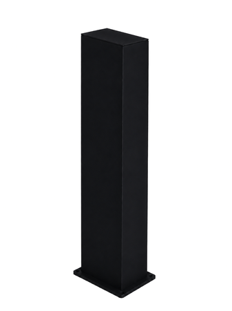Hliníkový stĺpik 200x100x4 R0,5 s montážnou pätkou